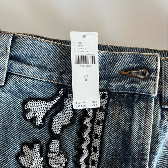 Anthropologie Dhruv Kapoor Sequin Denim Maxi Skirt - Picture 10 of 15